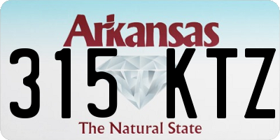 AR license plate 315KTZ