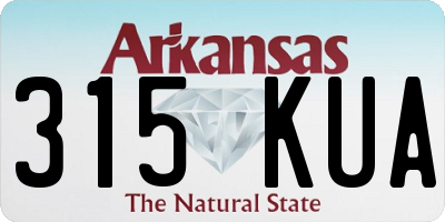 AR license plate 315KUA