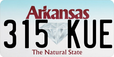 AR license plate 315KUE