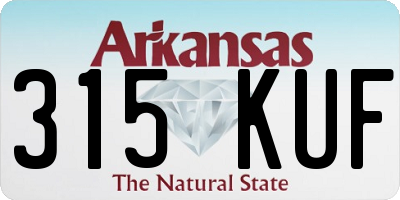 AR license plate 315KUF
