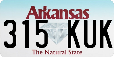 AR license plate 315KUK