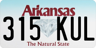 AR license plate 315KUL