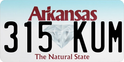 AR license plate 315KUM