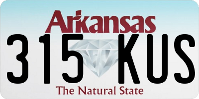 AR license plate 315KUS