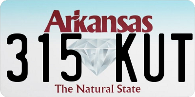 AR license plate 315KUT