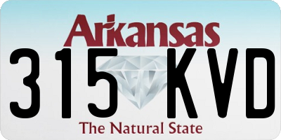 AR license plate 315KVD
