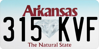 AR license plate 315KVF