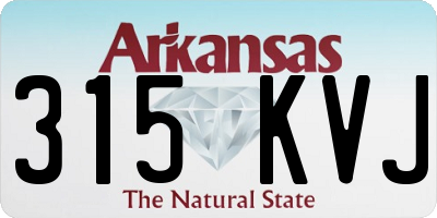AR license plate 315KVJ