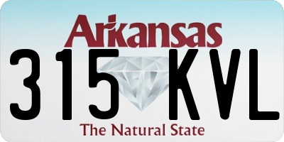 AR license plate 315KVL