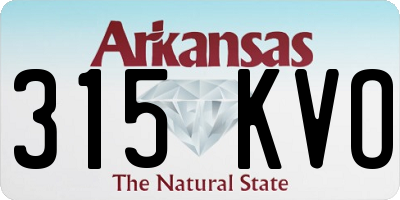 AR license plate 315KVO