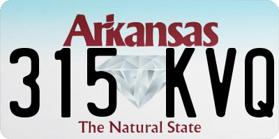 AR license plate 315KVQ