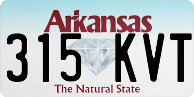 AR license plate 315KVT
