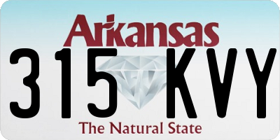 AR license plate 315KVY