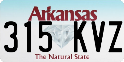 AR license plate 315KVZ