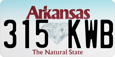 AR license plate 315KWB