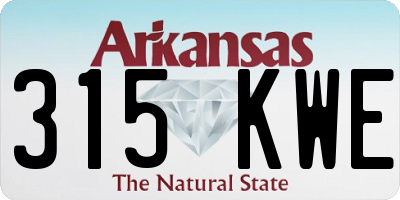 AR license plate 315KWE