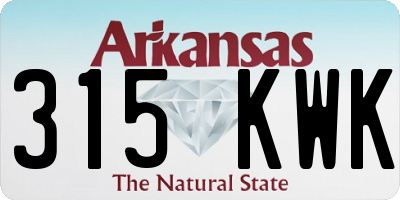 AR license plate 315KWK