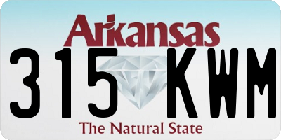 AR license plate 315KWM