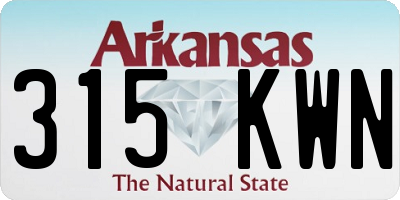 AR license plate 315KWN