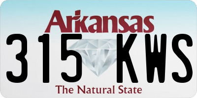 AR license plate 315KWS