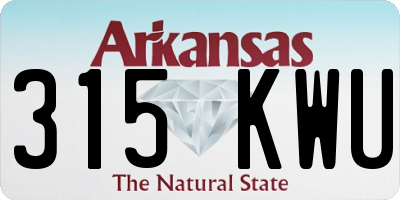 AR license plate 315KWU