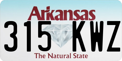 AR license plate 315KWZ