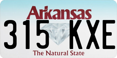 AR license plate 315KXE