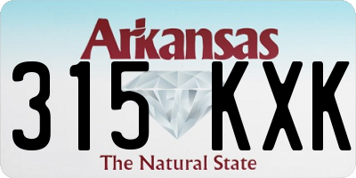 AR license plate 315KXK