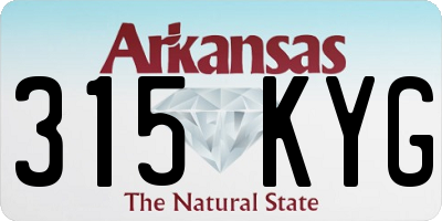 AR license plate 315KYG