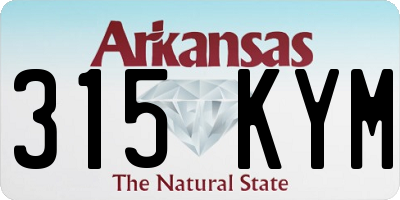 AR license plate 315KYM