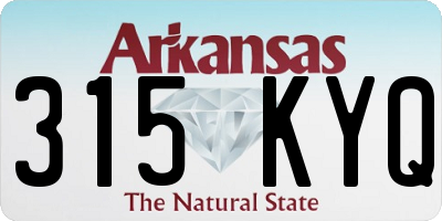 AR license plate 315KYQ