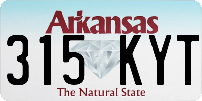 AR license plate 315KYT