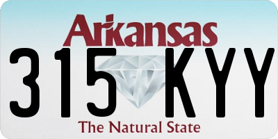 AR license plate 315KYY
