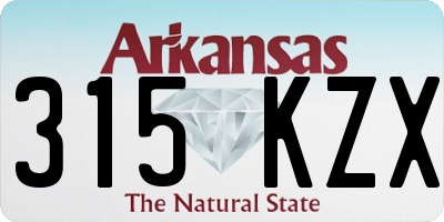 AR license plate 315KZX