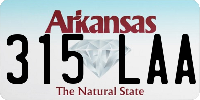 AR license plate 315LAA