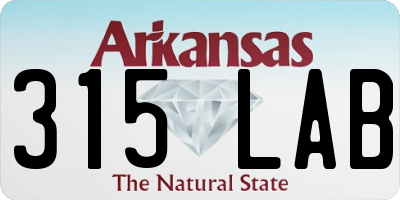 AR license plate 315LAB