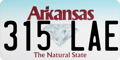 AR license plate 315LAE