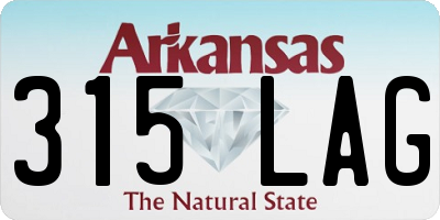 AR license plate 315LAG