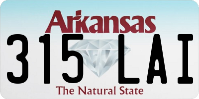 AR license plate 315LAI