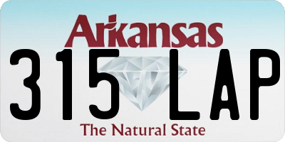 AR license plate 315LAP