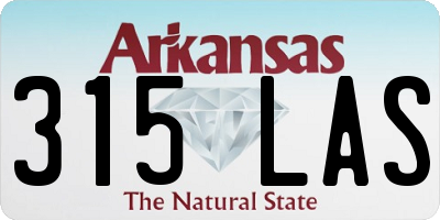 AR license plate 315LAS