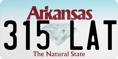 AR license plate 315LAT