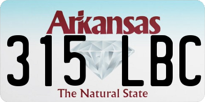 AR license plate 315LBC