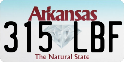 AR license plate 315LBF