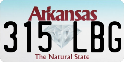 AR license plate 315LBG