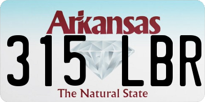 AR license plate 315LBR