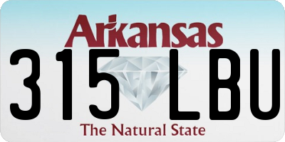 AR license plate 315LBU