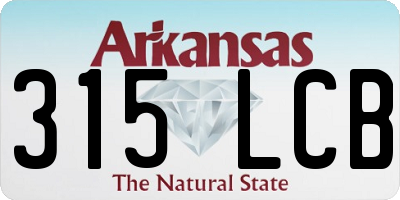 AR license plate 315LCB