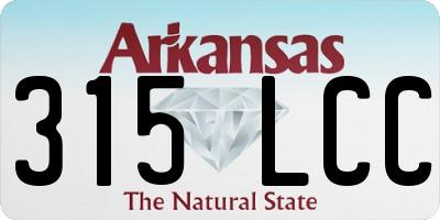 AR license plate 315LCC