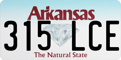 AR license plate 315LCE